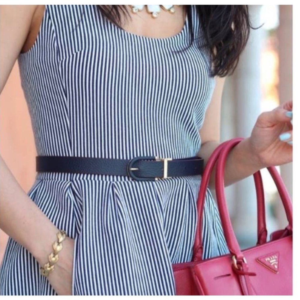 Banana Republic Dress Striped Sleeveless Midi Sz 0
